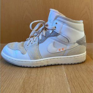 Mens Nike Air Jordan 1 Mid SE Craft Inside Out White Grey Size 9.5 DM9652-100